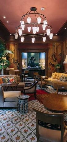 The Ivy Hotel lounge – luxury boutique hotel featured in hospitality digital marketing campaign by Easygridon Marketing